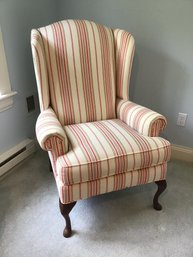 Temple Striped Wing Chair