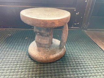 Aged African Wood Stool