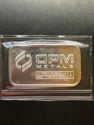 One Troy Ounce .999 Fine Silver Bar