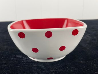 Ceramic Polk A Dot Bowl