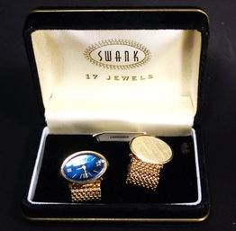 Swank Vintage In Original Box Watch Cufflinks MCM