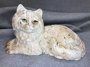 Incredible Antique HUBLEY Cast Iron Cat / Kitty Doorstop - ALL Original Paint - Nice Antique Piece - Not Copy