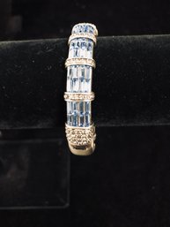 Blue And Silver Gem Patterned Bracelet 368