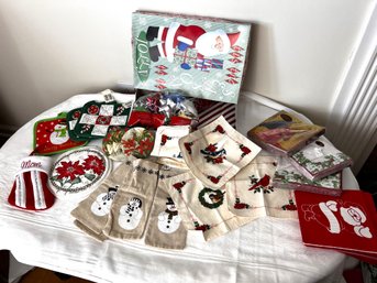 Collection Of Christmas Napkins & More