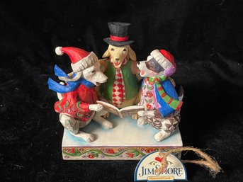 Jim Shore Three Caroling Dogs Figurine