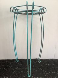 Blue Painted Plant Stand