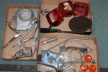 Large Lot Of Harley Davidson And Misc Motorcycle Parts
