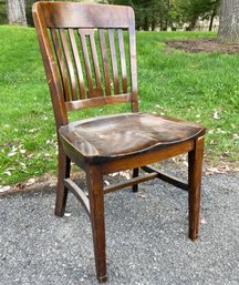 A Vintage Mahogany Office Chair By Chas Nathan