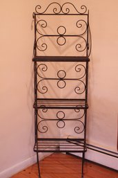 Tall Wrought Iron Bakers Rack