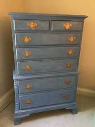 Beautiful Solid Wood Chalk Painted Chest Of Drawers