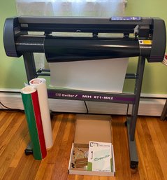 Vinyl Cutter- US CUTTER Model MH-871-MK2, Accessories, 2 Partial Rolls Of Vinyl- Adult Owned & Used-working!