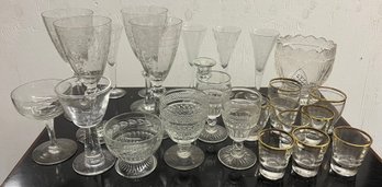 20 Pieces Of Clear Glass