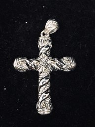 JAI John Hardy Sterling Silver Cross Enhancer Pendant 370