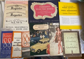 1940 Studebaker Publications And Brochures