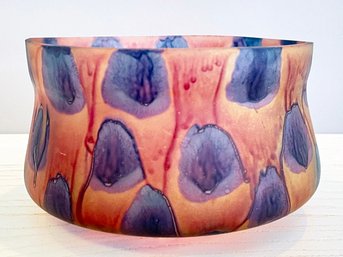 A Hand Made Glass Bowl