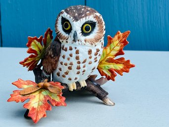 Lenox Fine Porcelain Hand Painted Bird - Saw Whet Owl