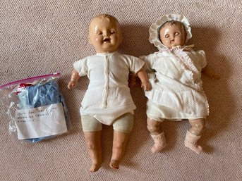 2 Antique Dolls 1920s