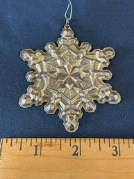 1971 Gorham Sterling Silver Snowflake Christmas Ornament