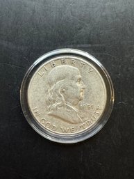 1951-S Benjamin Franklin Silver Half Dollar