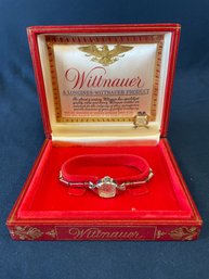 Vintage 14k Gold  Whittnauer Wrist Watch W/ Box