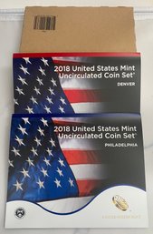 2018 United States Mint Uncirculated Coin Set Denver And Philadelphia