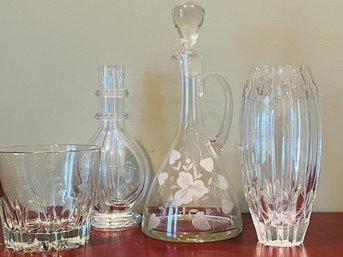Gorgeous Mid Century Inspired Crystal Glassware From Czechoslovakia
