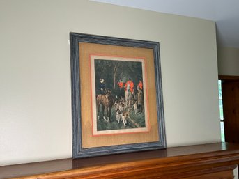 Vintage English Fox Hunt Print By Charlton, 4 Of 4