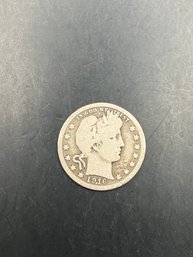 1916-D Barber Silver Quarter