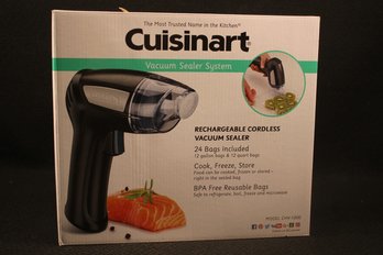 New In Box Cuisinart Rechargeable Cordless Vacuum Sealer