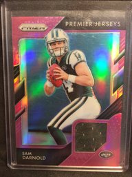 2018 Panini Prizm Premier Jerseys Sam Darnold Jersey Relic Card - M