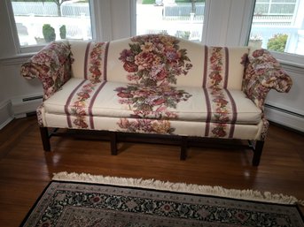 Traditional Camel Back Sofa By SHERRILL FURNITURE - Bought From Wayside Of Milford - Very Nice Vintage Sofa