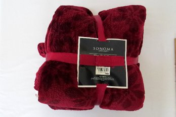 An Extra Large Micro Plush Throw From Sonoma- New