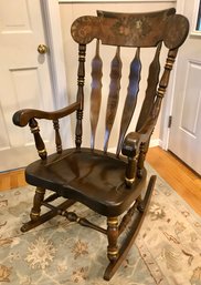 Vintage Hitchcock Oak Rocking Chair