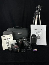 Photographers Dream Lot Nikon D70 DSLR With Many Extras!