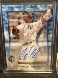 2019 Topps Tribute Miguel Andujar Autograph Card 106/150 - M