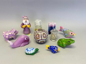 Nice Lot Of Hand Made Decorative Candles Including Wizard