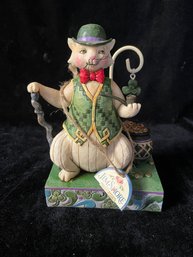 Jim Shore Charmed To Be Sure Cat Figurine