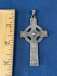 Large Sterling Silver Celtic Cross