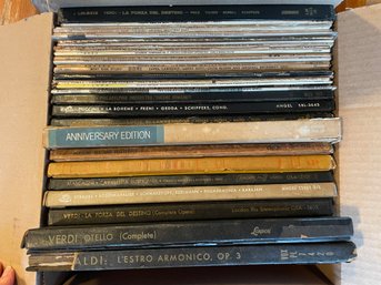 Collection Of 32 Opera And Broadway Vinyl Records