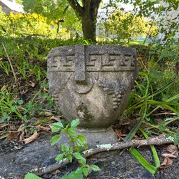 A Cast Concrete Planter