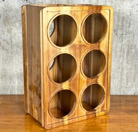 A Teak Wine Rack