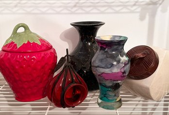 An Assortment Of Vintage Glass And Ceramics