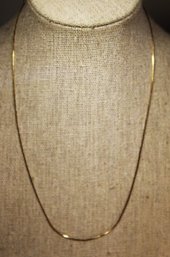 10K Gold Chain Necklace Vintage 16' Long