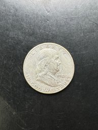1948-D Benjamin Franklin Silver Half Dollar