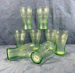 Genuine Glass Tinted Coca Cola Glasses