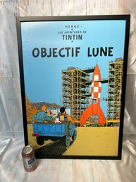 Framed Adventures Of Tintin Comic Book Cover