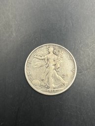 1918 Walking Liberty Silver Half Dollar