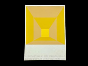 Original Color Screenprint, Josef Albers (1888-1976) At The Metropolitan Museum Of Art, 1971
