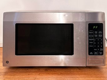 A GE Stainless Microwave