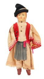 Budapest Vintage Male Doll In Traditional Wear